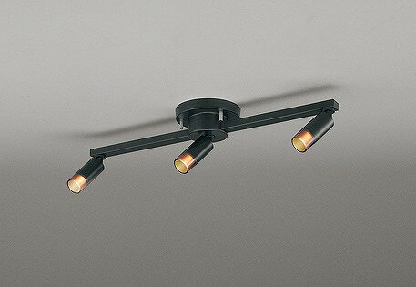 オーデリック シャンデリア ブラック 3灯 LED 電球色 調光 OC257152R