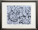 アートパネル ジャクソンポロック Jackson Pollock Number 14: Gray IJP-62090 壁掛け アートフレーム 絵画 アートポスター 額 北欧 モダン おしゃれ 玄関 リビング
