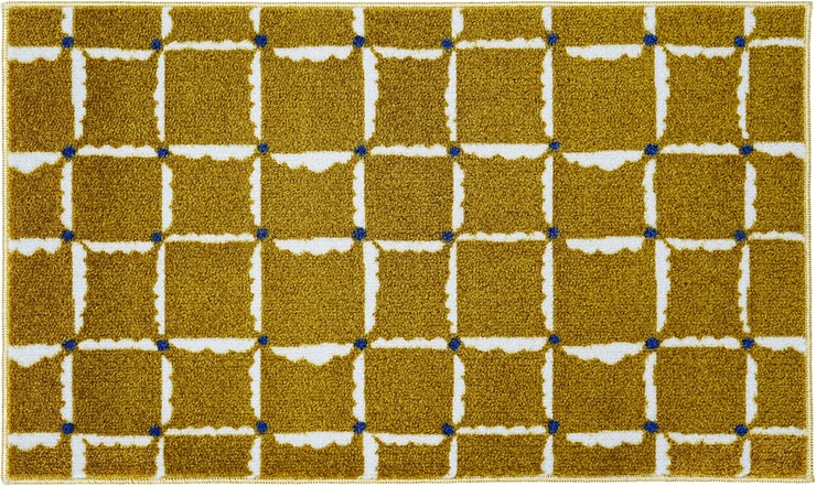  DX00006 クリーンテックス Windcheck Gold 45x75cm 洗濯機で洗える 吸水性に優れたマット おしゃれ 北欧風