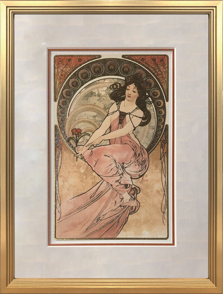 絵画 版画 額絵 おしゃれ アルフォンス・ミュシャ Painting GAM-62466