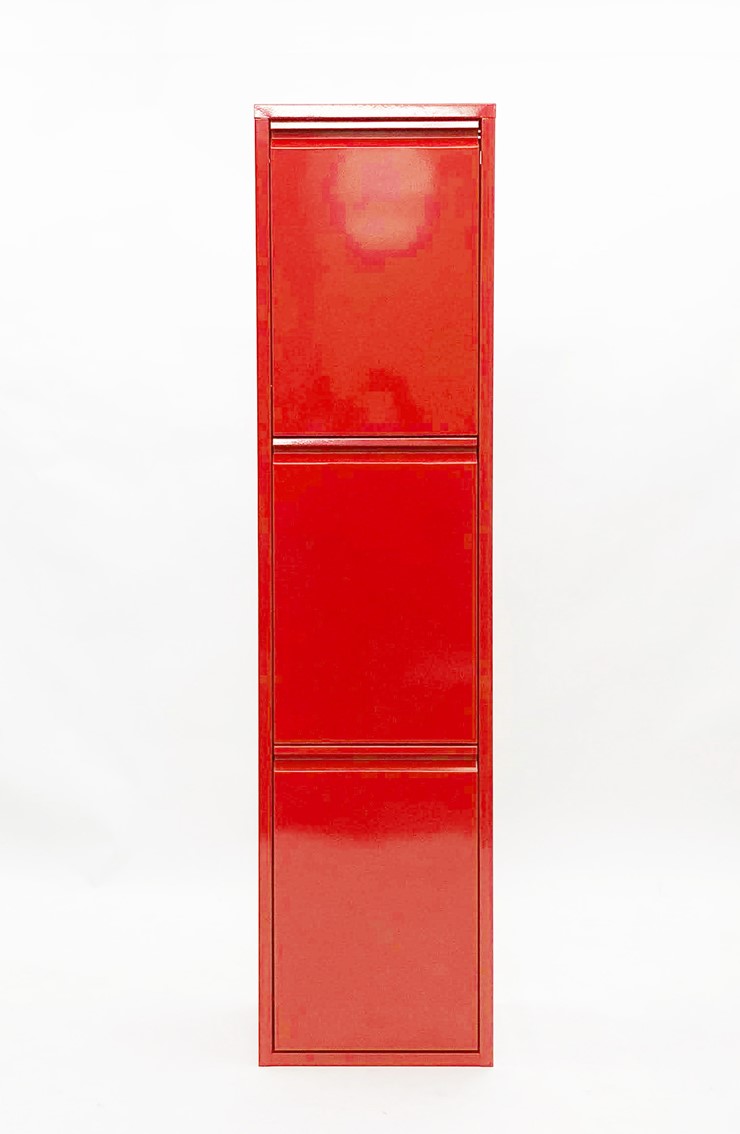 【メーカー直送】 【正規販売店】 DOTTUS ウエストバスケット3 レッド 3段 16L×3個 ごみ箱 分別 ダストボックス おしゃれ イタリア製 [2]