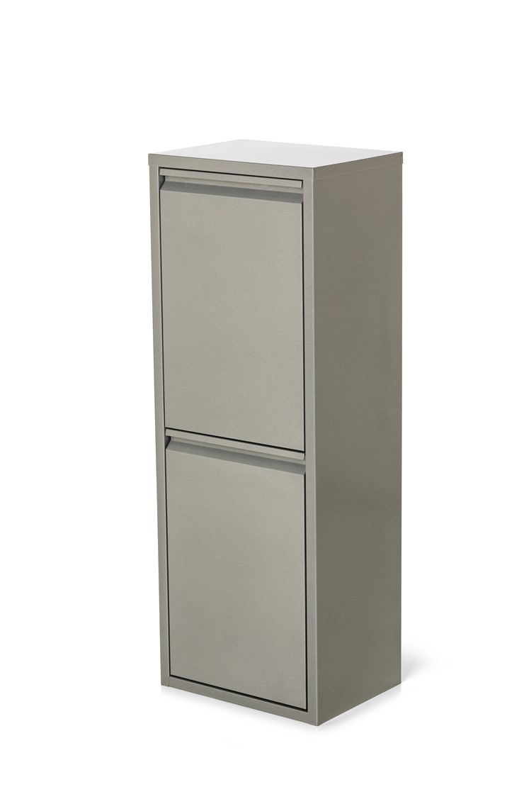 【メーカー直送】 【正規販売店】 DOTTUS ウエストバスケット2 グレー 2段 16L×2個 ごみ箱 分別 ダストボックス おしゃれ イタリア製