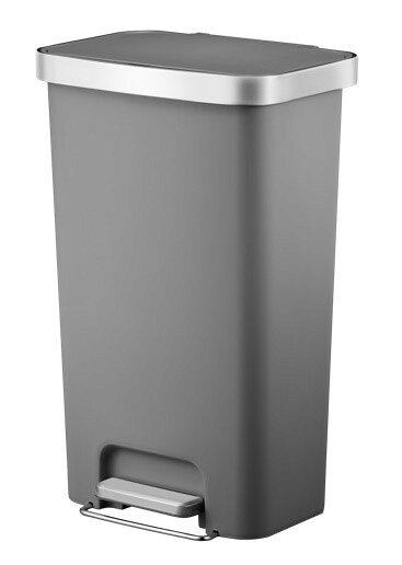 【メーカー直送】 【正規販売店 1年保証】 EK6266-45L-GR EKO ハナプラスチックステップビン グレー 45L ごみ箱 おしゃれ [2]
