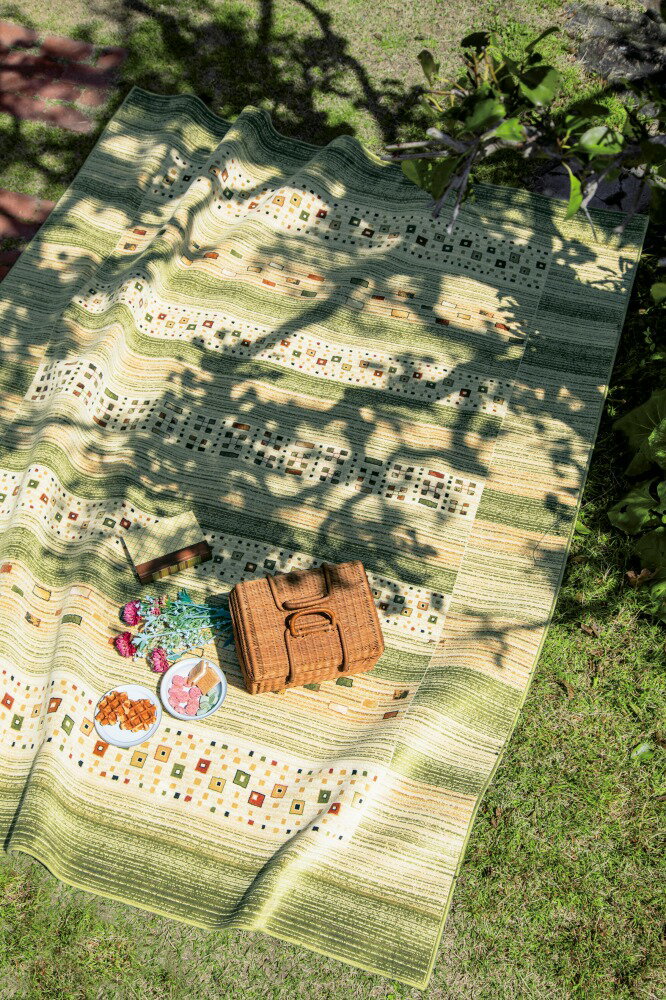 【メーカー直送】 カーペット ラグ マット 約3畳 195×250 グリーン ステラ 14628-4545 Globe ディーパス モケットシリーズ