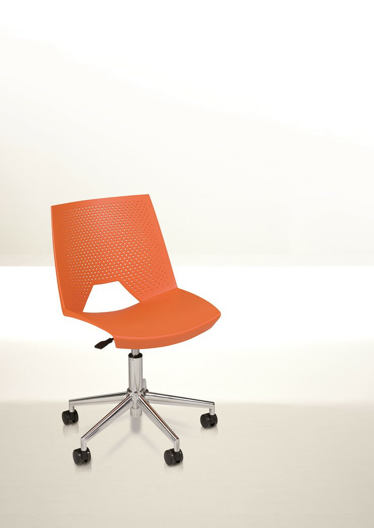 【メーカー直送】 cerantola デスクチェア ストライクスィーベルX レッド 組立式 4582255102969 幅67奥行67高78-88座高40-50cm