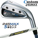 【メーカーカスタム】ブリヂストン 245MAX アイアン 5本セット (#7-9、P1、P2) 右用 Dynamic Gold MID TOUR ISSUE ス...