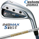 【メーカーカスタム】ブリヂストン 245MAX アイアン 5本セット (#7-9、P1、P2) 右用 Dynamic Gold HT スチールシャフト BRIDGESTONE GOLF 2024