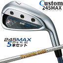 【メーカーカスタム】ブリヂストン 245MAX アイアン 5本セット (#7-9、P1、P2) 右用 Dynamic Gold 105 スチールシャフト BRIDGESTONE GOLF 2024