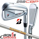メーカーカスタムクラブ ブリヂストン 258CBP アイアン 5本セット(#6-PW) 右用 Dynamic Gold 120 スチールシャフト BRIDGES...