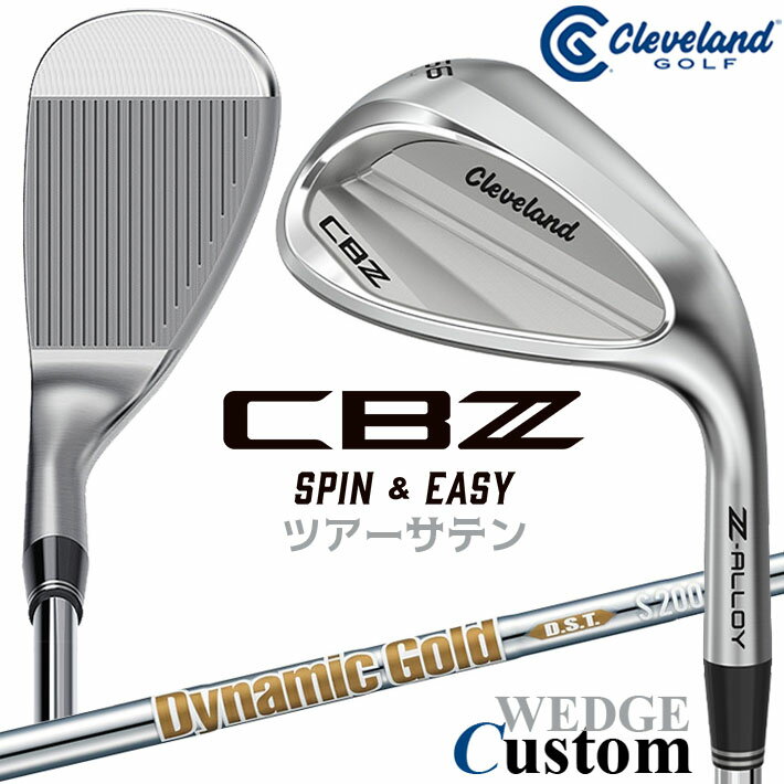 乐天商城 - メーカーカスタムクラブ クリーブランド CBZ ウェッジ 右用 Dynamic Gold DST New Design スチールシャフト 日本正規品 Cleveland Z-ALLOY 2026 キャビティ