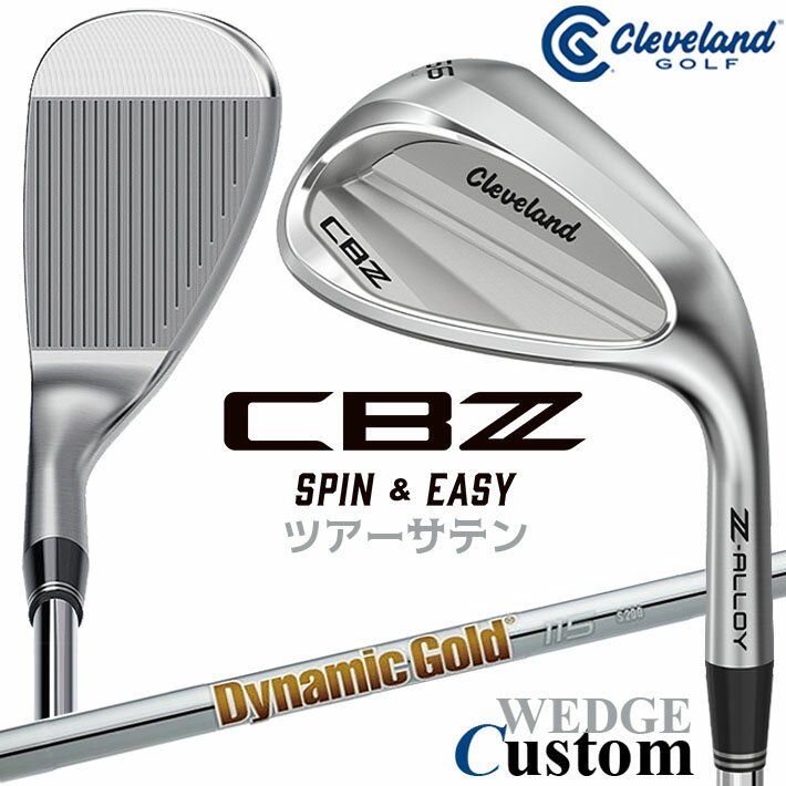 Rakuten - メーカーカスタムクラブ クリーブランド CBZ ウェッジ 右用 Dynamic Gold 115 スチールシャフト 日本正規品 Cleveland Z-ALLOY 2026年モデル キャビティ