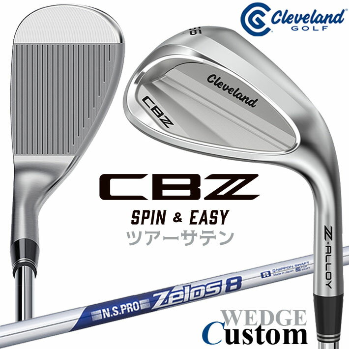 樂天商城 - メーカーカスタムクラブ クリーブランド CBZ ウェッジ 右用 N.S.PRO ZELOS 8 スチールシャフト 日本正規品 Cleveland Z-ALLOY 2026年モデル キャビティ