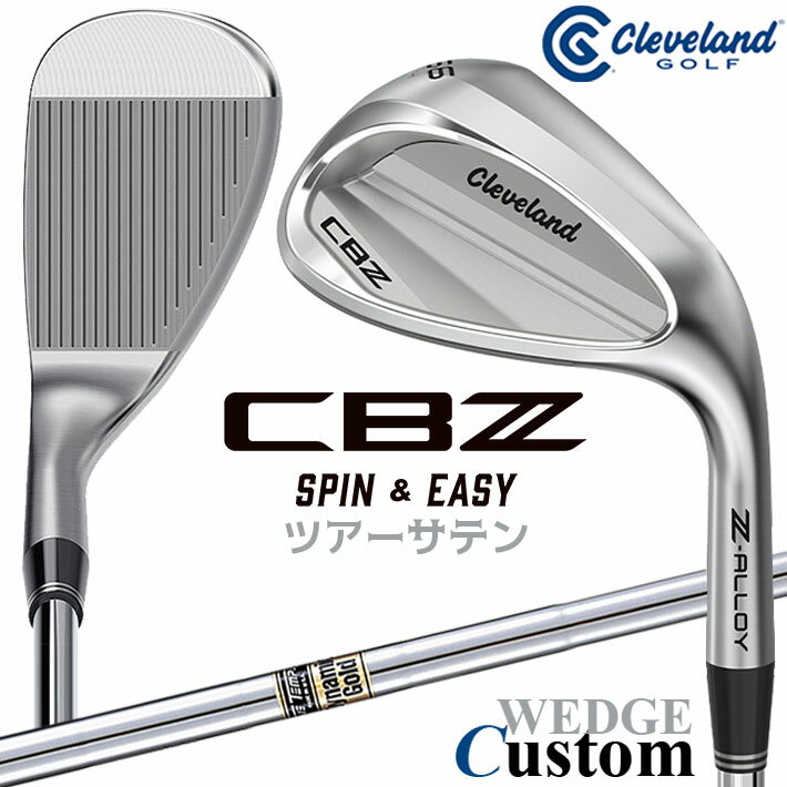 樂天商城 - メーカーカスタムクラブ クリーブランド CBZ ウェッジ 右用 Dynamic Gold スチールシャフト 日本正規品 Cleveland Z-ALLOY 2026年モデル キャビティ