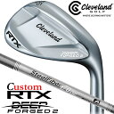 【メーカーカスタム】クリーブランド RTX DEEP FORGED 2 右用 ウェッジ スチールファイバー i シャフト 日本正規品 Cleveland Gol...