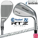 レフティ/左用 メーカーカスタムクラブ クリーブランド RTZ ツアーサテン ウェッジ Dynamic Gold AMT TOUR WHITE スチールシャフト...