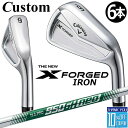 【メーカーカスタム】キャロウェイ X FORGED 2024 右用 アイアン 6本セット (#5-PW) N.S.PRO 950GH neo スチールシャフト ...
