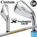 【メーカーカスタム】キャロウェイ X FORGED 2024 右用 アイアン 6本セット (#5-PW) Dynamic Gold 105 スチールシャフト 日...