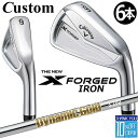 【メーカーカスタム】キャロウェイ X FORGED 2024 右用 アイアン 6本セット (#5-PW) Dynamic Gold HT スチールシャフト 日本...