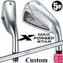 メーカーカスタムクラブ キャロウェイ X FORGED MAX STAR アイアン 5本セット (#6-PW) 右用 2025 N.S.PRO 950GH スチ...