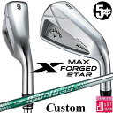 メーカーカスタムクラブ キャロウェイ X FORGED MAX STAR アイアン 5本セット (#6-PW) 右用 2025 N.S.PRO 850GH ne...
