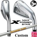 メーカーカスタムクラブ キャロウェイ X FORGED MAX STAR アイアン 5本セット (#6-PW) 右用 2025 Dynamic Gold 105...