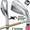 メーカーカスタムクラブ キャロウェイ X FORGED MAX STAR アイアン 5本セット (#6-PW) 右用 2025 Dynamic Gold 120...