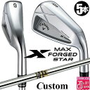 メーカーカスタムクラブ キャロウェイ X FORGED MAX STAR アイアン 5本セット (#6-PW) 右用 2025 Dynamic Gold スチー...