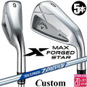 メーカーカスタムクラブ キャロウェイ X FORGED MAX STAR アイアン 5本セット (#6-PW) 右用 2025 N.S.PRO Zelos 7 ...