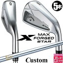 メーカーカスタムクラブ キャロウェイ X FORGED MAX STAR アイアン 5本セット (#6-PW) 右用 2025 N.S.PRO 850GH スチ...
