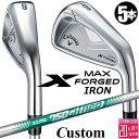 メーカーカスタムクラブ キャロウェイ X FORGED MAX アイアン 5本セット (#6-PW) 右用 2025 N.S.PRO 750GH neo スチー...