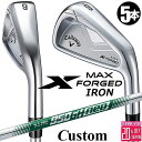 メーカーカスタムクラブ キャロウェイ X FORGED MAX アイアン 5本セット (#6-PW) 右用 2025 N.S.PRO 950GH neo スチー...