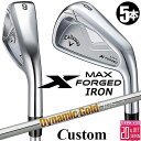 メーカーカスタムクラブ キャロウェイ X FORGED MAX アイアン 5本セット (#6-PW) 右用 2025 Dynamic Gold 105 スチール...