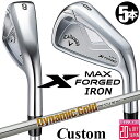メーカーカスタムクラブ キャロウェイ X FORGED MAX アイアン 5本セット (#6-PW) 右用 2025 Dynamic Gold 120 スチール...