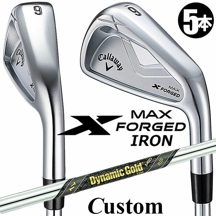 樂天商城 - メーカーカスタムクラブ キャロウェイ X FORGED MAX アイアン 5本セット (#6-PW) 右用 2025 Dynamic Gold MID 115 スチールシャフト 日本正規品 Callaway