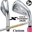 メーカーカスタムクラブ キャロウェイ X FORGED MAX アイアン 5本セット (#6-PW) 右用 2025 Dynamic Gold HT スチールシ...