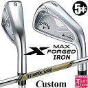 メーカーカスタムクラブ キャロウェイ X FORGED MAX アイアン 5本セット (#6-PW) 右用 2025 Dynamic Gold EX TOUR ...
