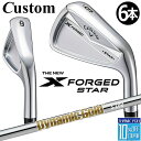 【メーカーカスタム】キャロウェイ X FORGED STAR 2024 右用 アイアン 6本セット (#5-PW) Dynamic Gold HT スチールシャ...