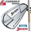 【メーカーカスタム】ダンロップ SRIXON Z-FORGED II アイアン 6本セット(#5-PW) Dynamic Gold 95 スチールシャフト [ス...