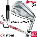 メーカーカスタムクラブ ダンロップ SRIXON ZXi5 右用 アイアン 6本セット(#5-PW) N.S.PRO MODUS3 TOUR 105 スチールシャフト スリクソン 2025 日本正規品