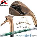 キャスコ Kasco DOLPHIN WEDGE DW-125G Copper ドルフィン ウェッジ イチ・ニイ・ゴー・ジー (セミグースネック) カッパーメッ...
