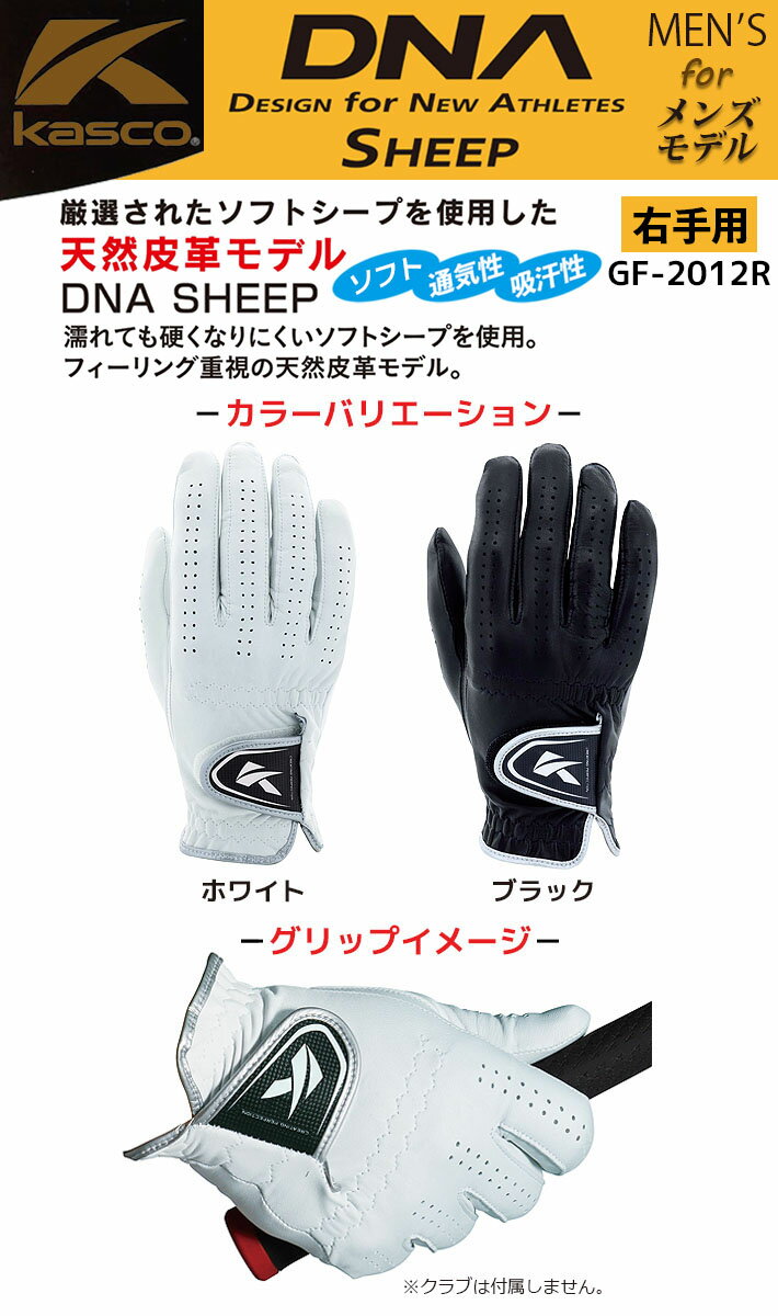 [ネコポス対応] キャスコ DNA シープ ゴルフグローブ 右手用 メンズ Kasco DNA SHE...