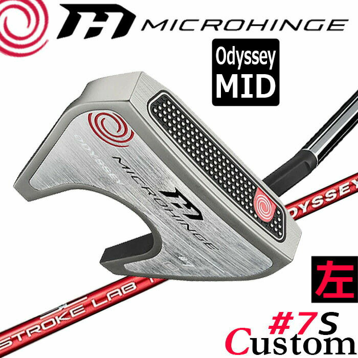 Rakuten - 【レフティ/左用】メーカーカスタムクラブ オデッセイ マイクロヒンジ パター STROKE LAB 70 シャフト (レッド) #7 S 日本正規品 [Odyssey MID][グリップタイプB]