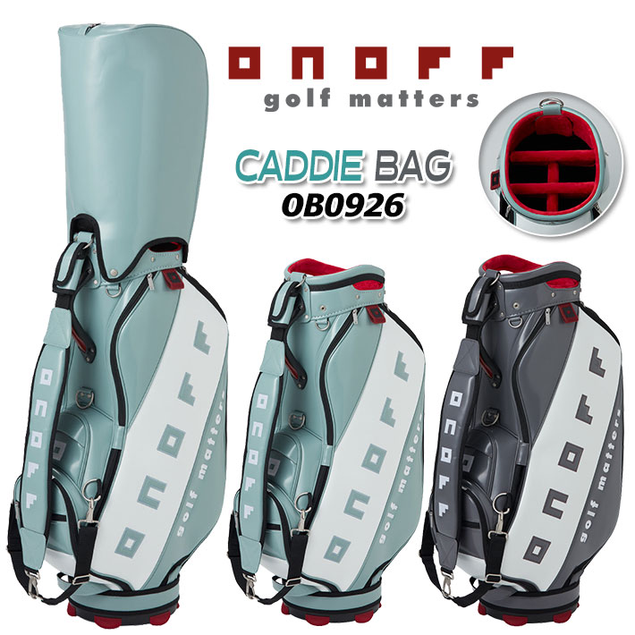 ONOFF Caddie Bag OB0926 キャディバッグ ゴルフバッグ スレートグレー ミストグリーン 9型 47インチ対応 5分割 約4.2kg おしゃ...