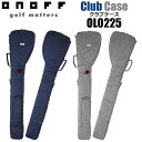 オノフ ONOFF Club Case OL0225 杢調 クラブケース 練習用 ゴルフバッグ アッシュグレー ネイビー クラブ収納可能本数6〜7本程度 47イ...