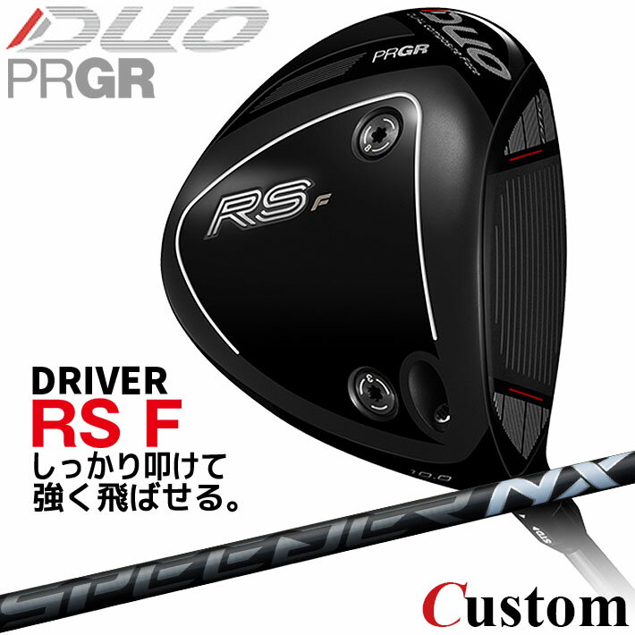 Rakuten - メーカーカスタム プロギア RS DUO RS F ドライバー 2026 SPEEDER NX BLACK カーボンシャフト 【 2026年モデル 】 PRGR アールエス デュオ カスタムクラブ