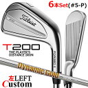 【レフティ/左用】【メーカーカスタム】タイトリスト T200 2023 アイアン 6本セット(#5-P) Dynamic Gold 95 スチールシャフトTit...