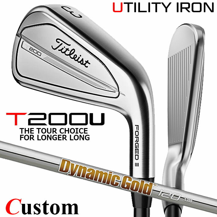 【メーカーカスタム】タイトリスト T200U 2023 ユーティリティアイアン 右用 Dynamic Gold 120 スチールシャフトTitleist 日本正規品