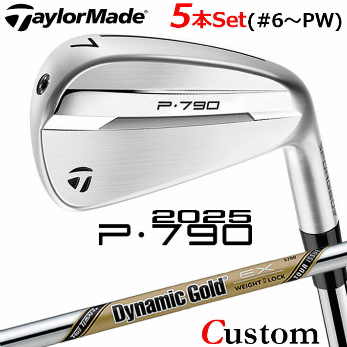 乐天商城 - メーカーカスタムクラブ テーラーメイド P790 2025 アイアン 5本セット(#6-PW) 右用 Dynamic Gold EX TOUR ISSUE スチールシャフト 日本正規品 TaylorMade