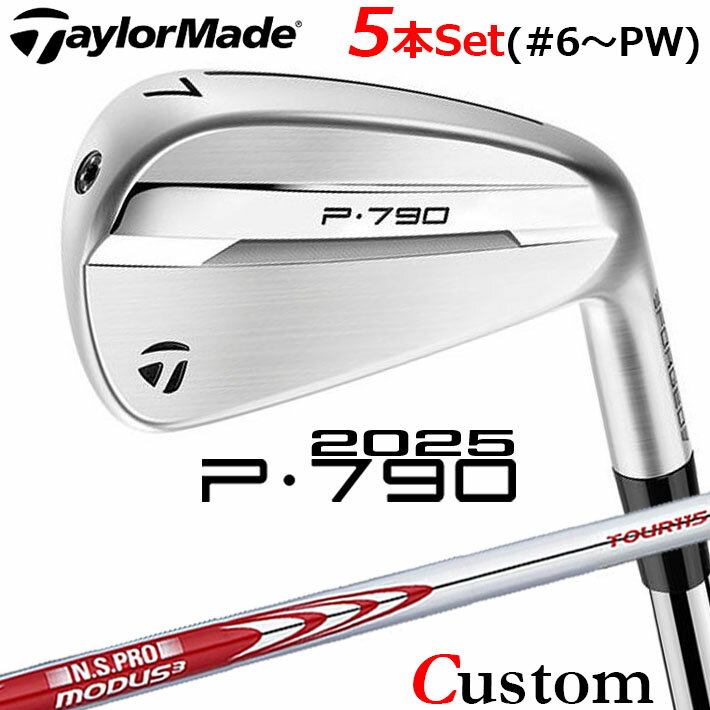 メーカーカスタムクラブ テーラーメイド P790 2025 アイアン 5本セット(#6-PW) 右用 N.S.PRO MODUS3 TOUR 115 スチールシャフト 日本正規品 TaylorMade