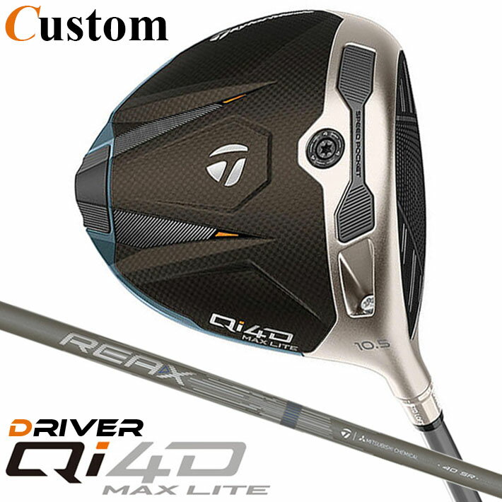Rakuten - メーカーカスタムクラブ テーラーメイド Qi4D MAX LITE ドライバー 右用 REAX MR 40 カーボンシャフト 日本正規品 2026 TaylorMade キューアイフォーディー